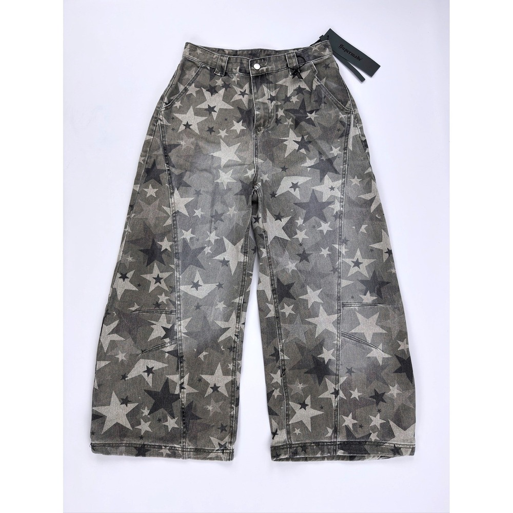 Supermade Camouflage Machete Ro Star Wide Leg Jeans Classic Camo XL